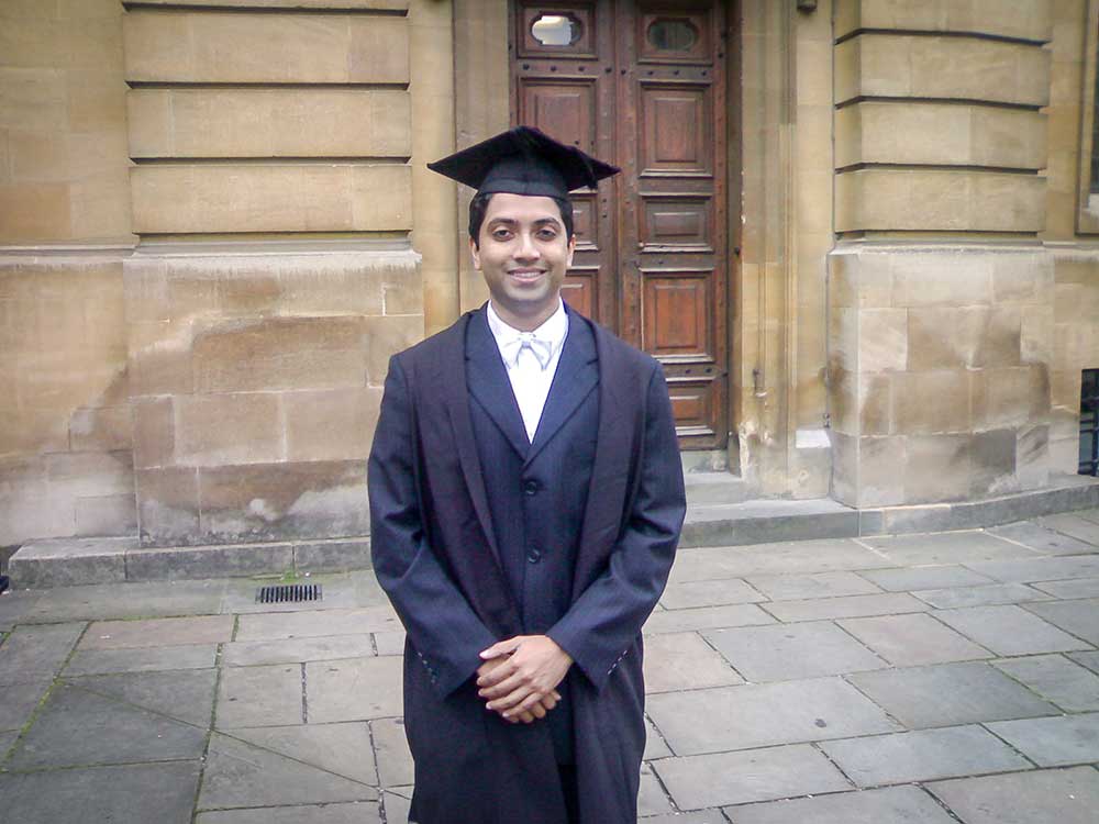 During matriculation at the University of Oxford